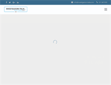 Tablet Screenshot of investigazioni-italia.com